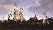 VROOM, Hendrick Cornelisz. Hollandse schepen in de Sont Germany oil painting artist